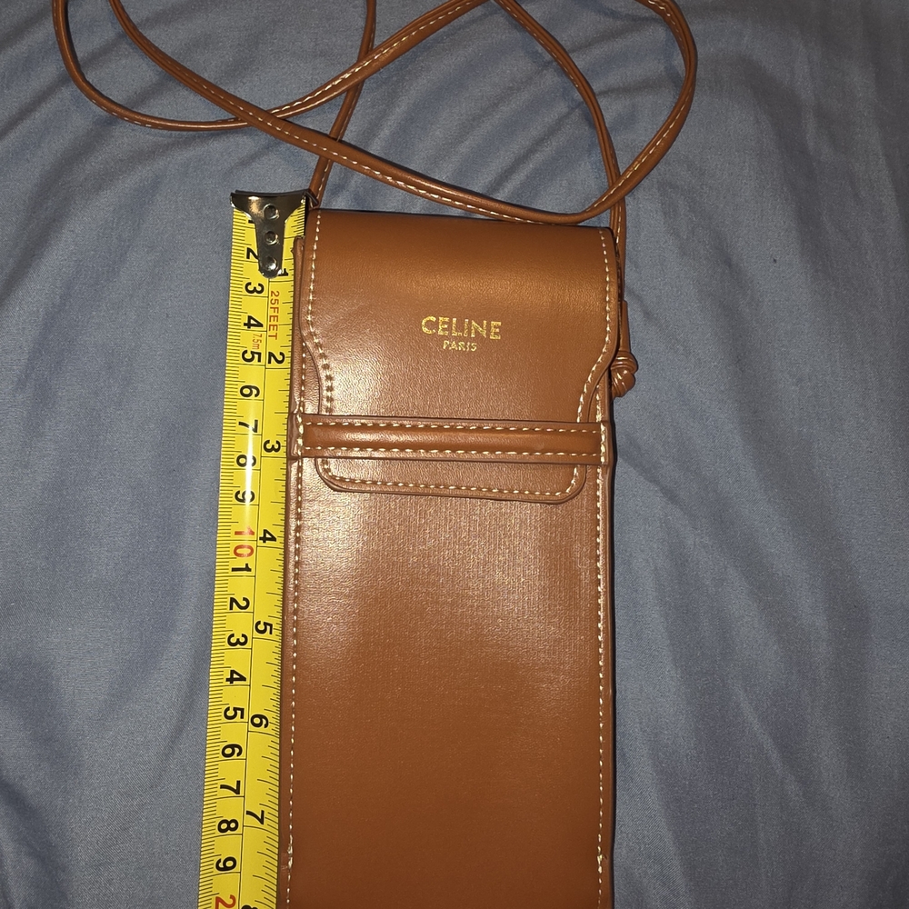 Celine Brown Leather Crossbody Bag